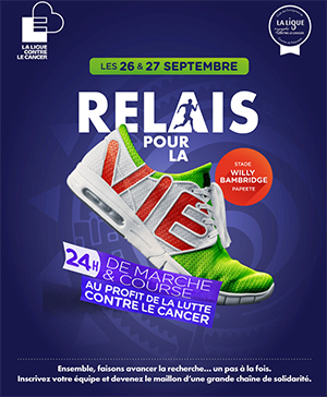 Affiche relais pour la vie 2026